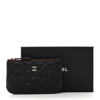 Chanel Caviar Quilted Small Cosmetic Case Black 8 of 8