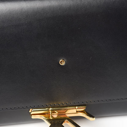 Louis Vuitton Calfskin Chain Louise MM Black 10 of 14