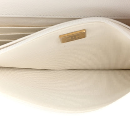 Chanel Caviar Quilted Wallet On Chain WOC White 6 of 12