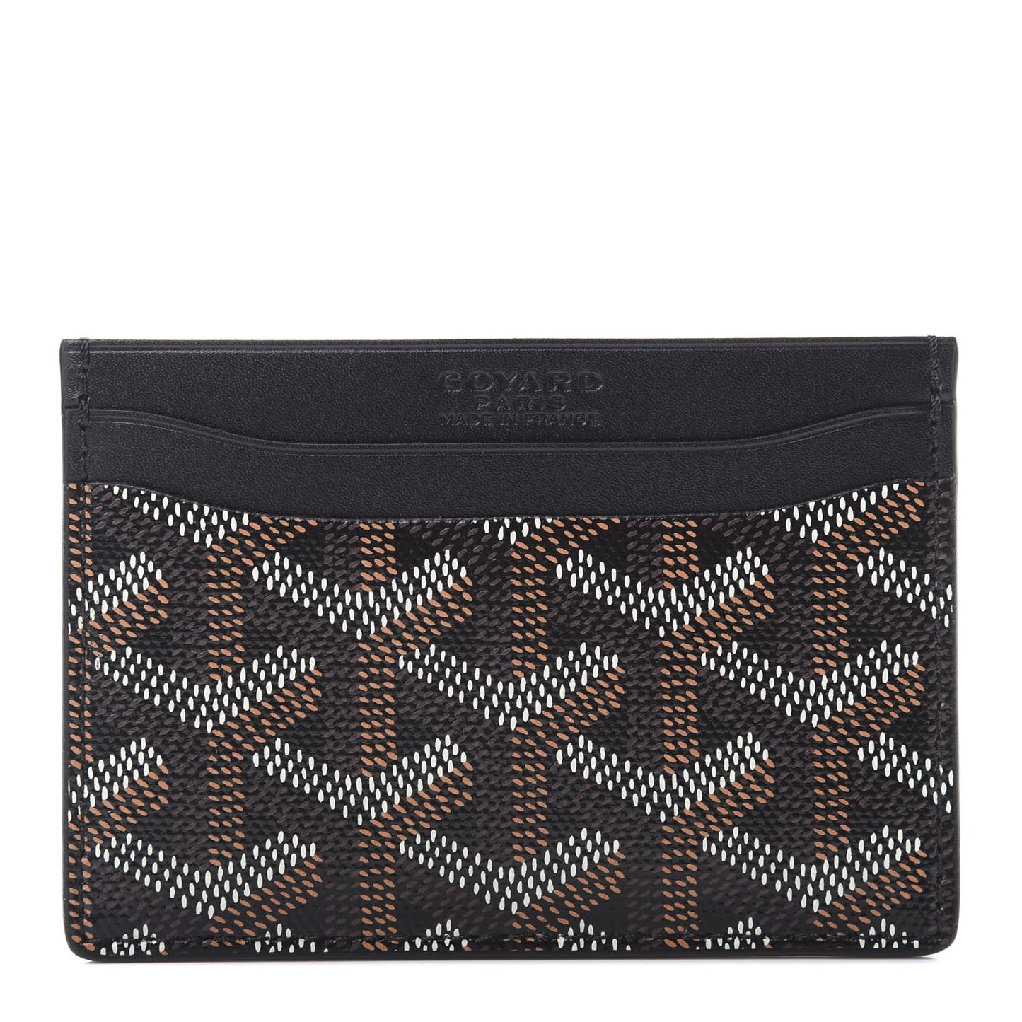 Goyardine Saint Sulpice Card Holder Black