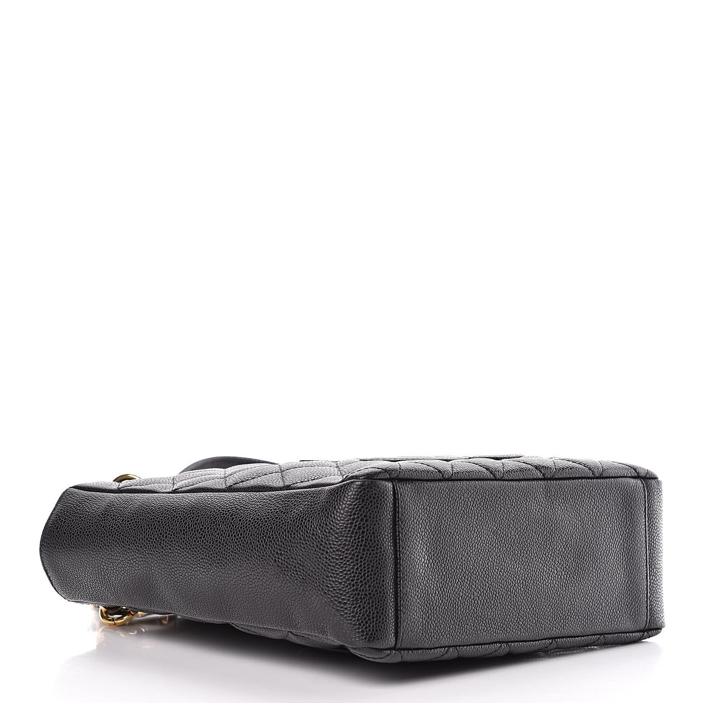 Caviar Quilted Petit Shopping Tote PST Black
