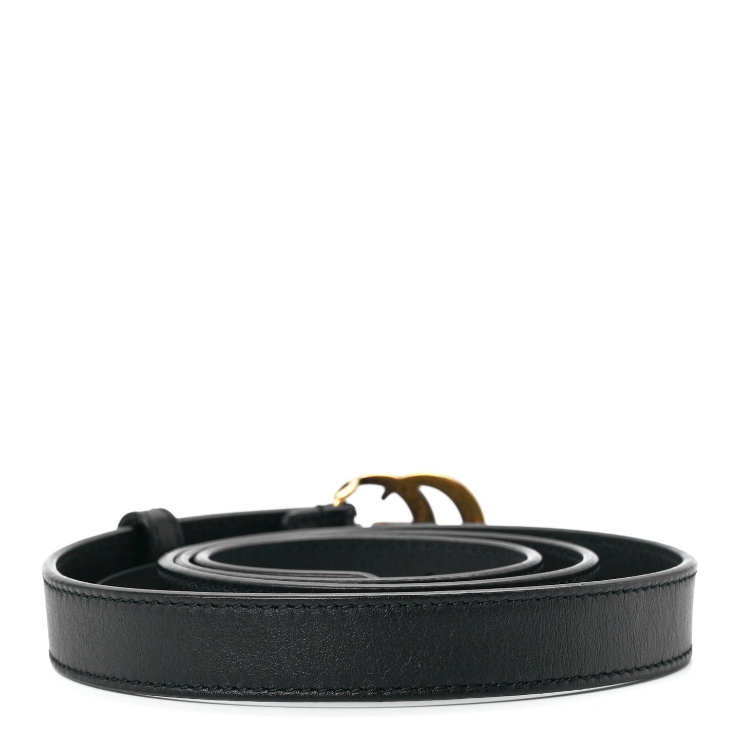 Calfskin Double G 20mm Belt 90 36 Black