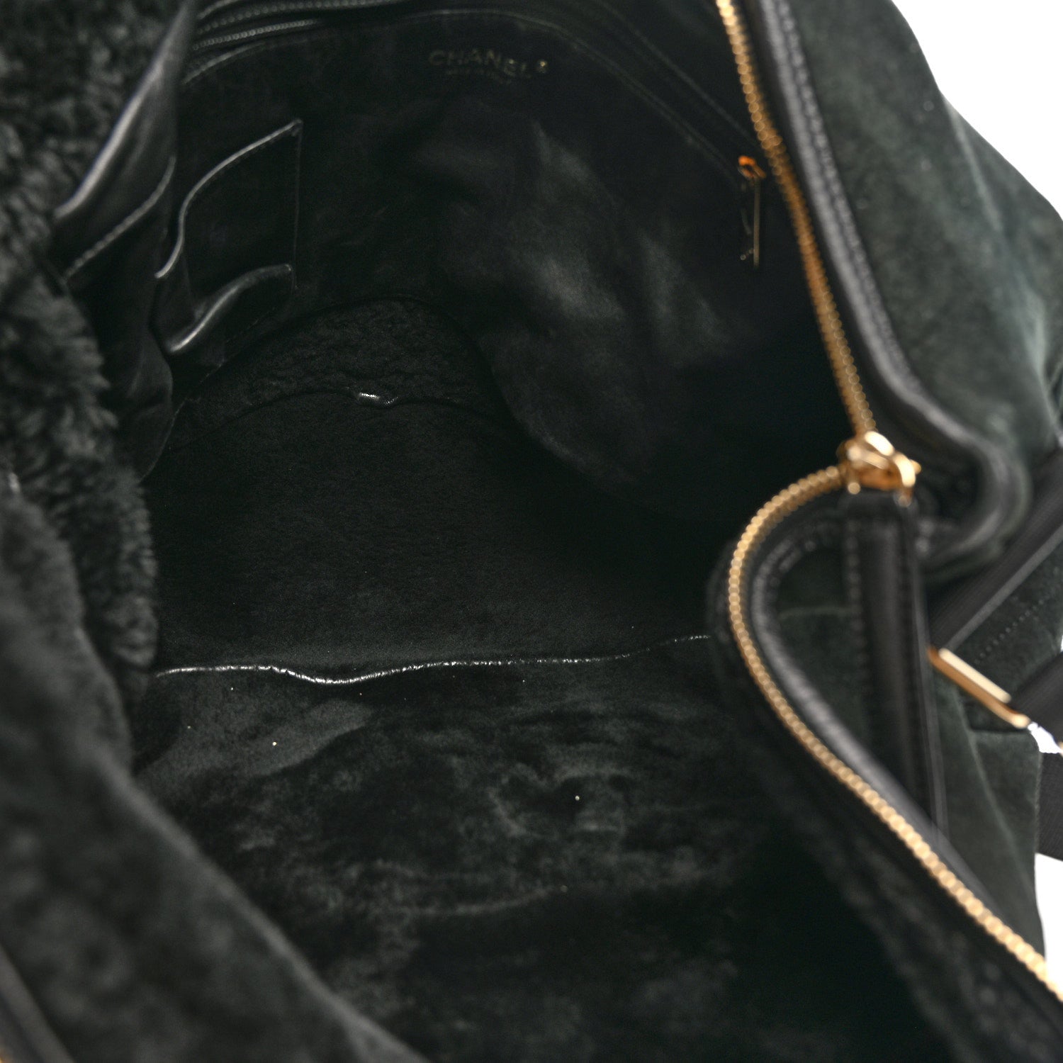 Chanel Suede Sparkling Winter Messenger Black 6 of 14