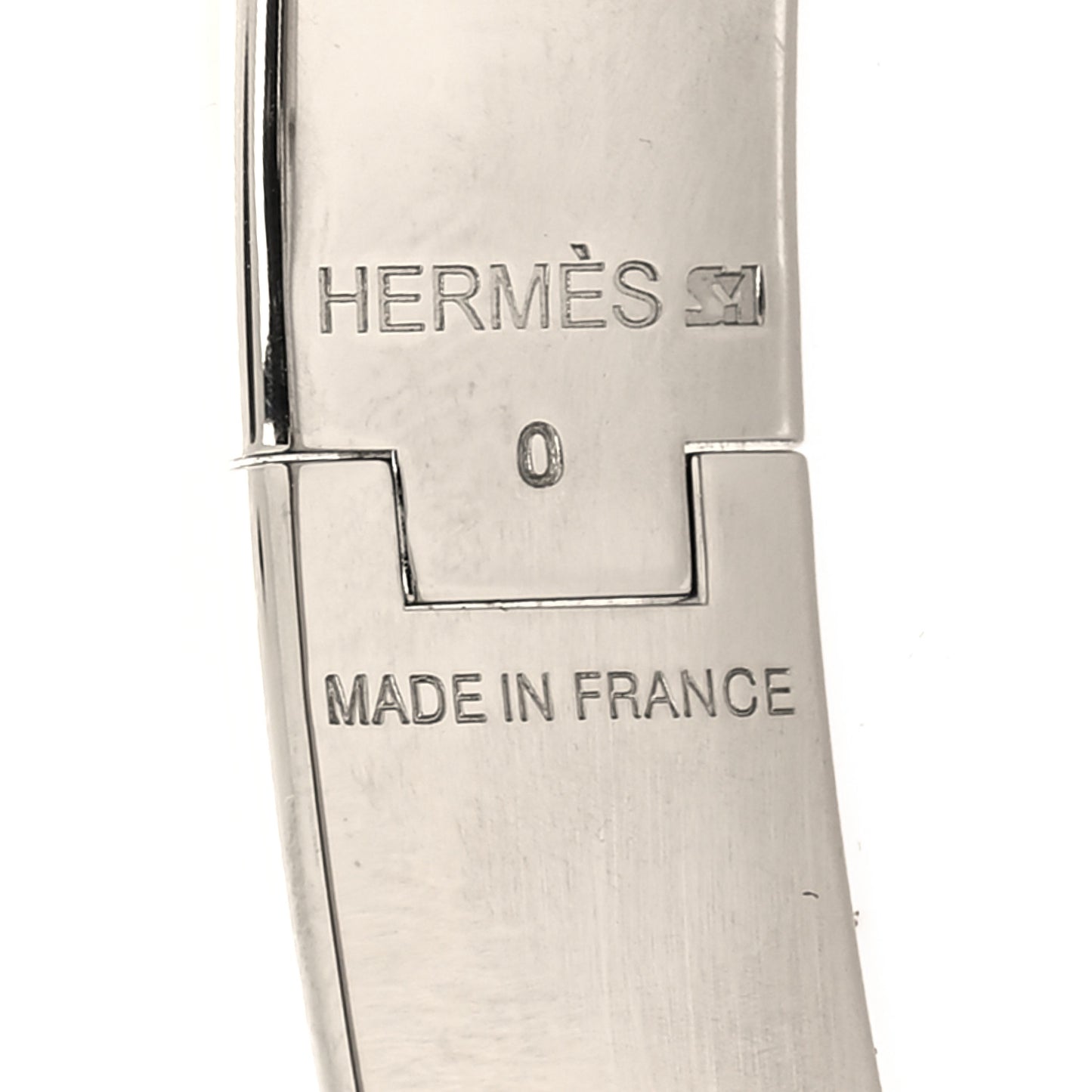 Enamel Narrow Clic Clac H Bracelet PM Black