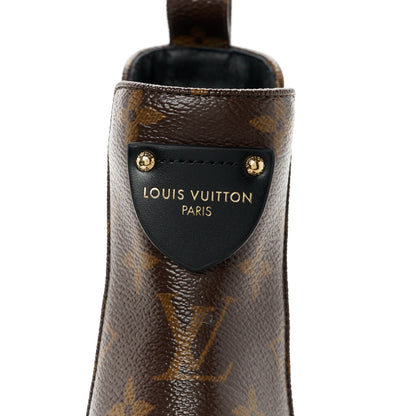 Louis Vuitton Patent Monogram LV Beaubourg Ankle Boots 41 Black 8 of 9