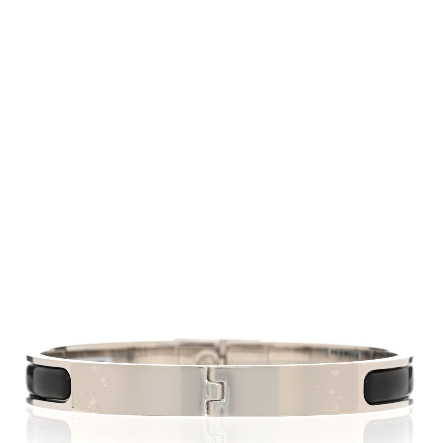 Enamel Clic Kelly Bracelet GM Black