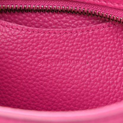 Balenciaga Grained Calfskin Neo Classic Silver Hardware Mini City Fuchsia 6 of 8
