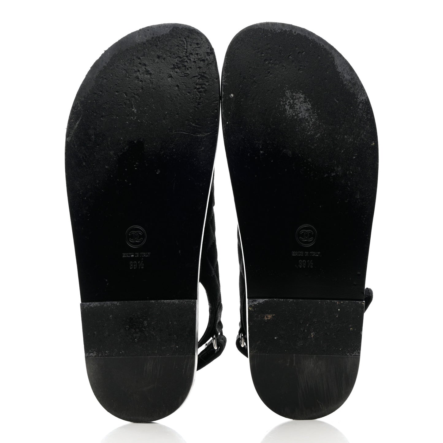 Mixed Fibers Velcro Dad Sandals 39.5 Black