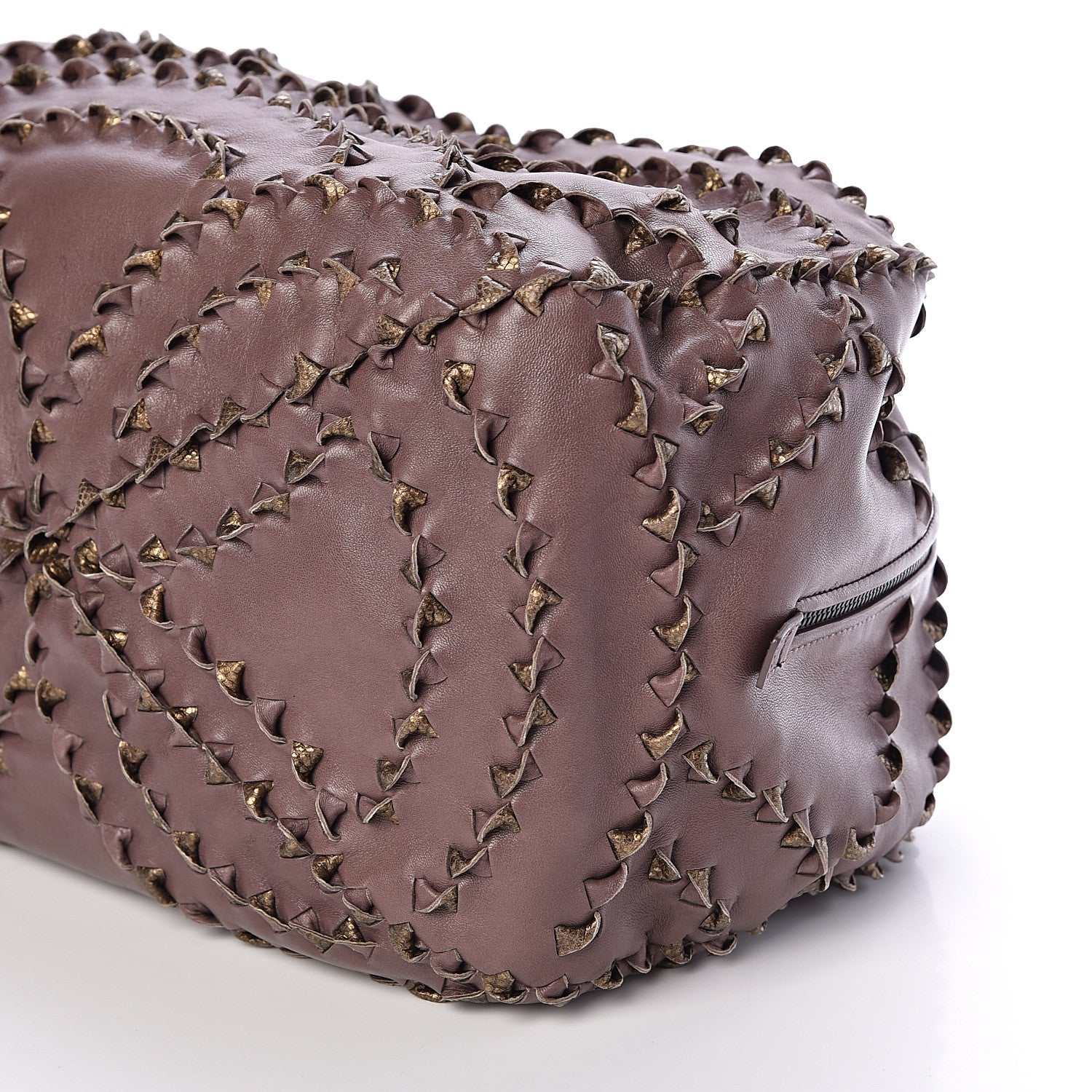 Bottega Veneta Nappa Karung Intrecciato San Marco Tote Lilac 9 of 9