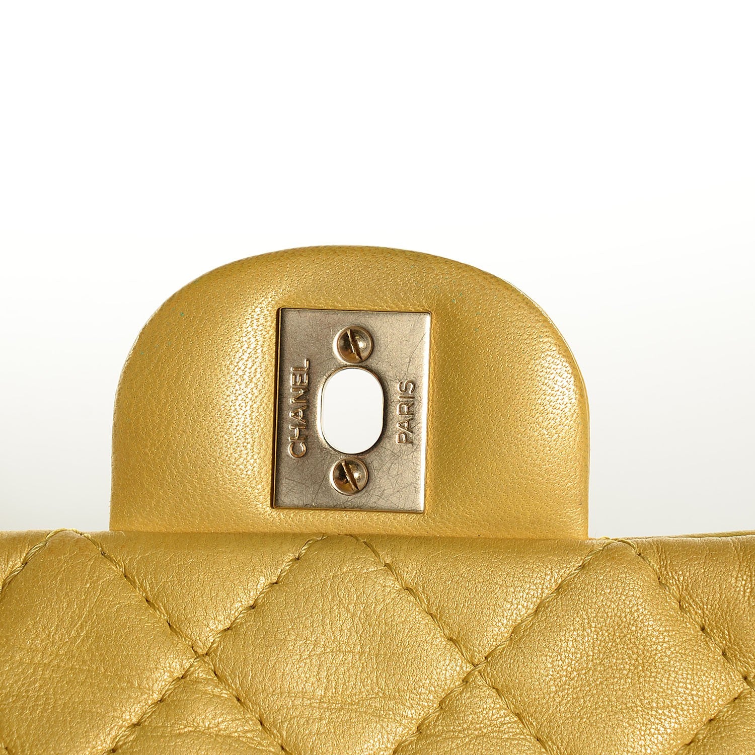 Chanel Lambskin Quilted Medium Precious Jewel Single Flap Yellow 6 of 8