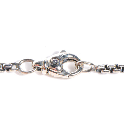 David Yurman Sterling Silver Black Diamond Chevron Cross Pendant Necklace 3 of 5