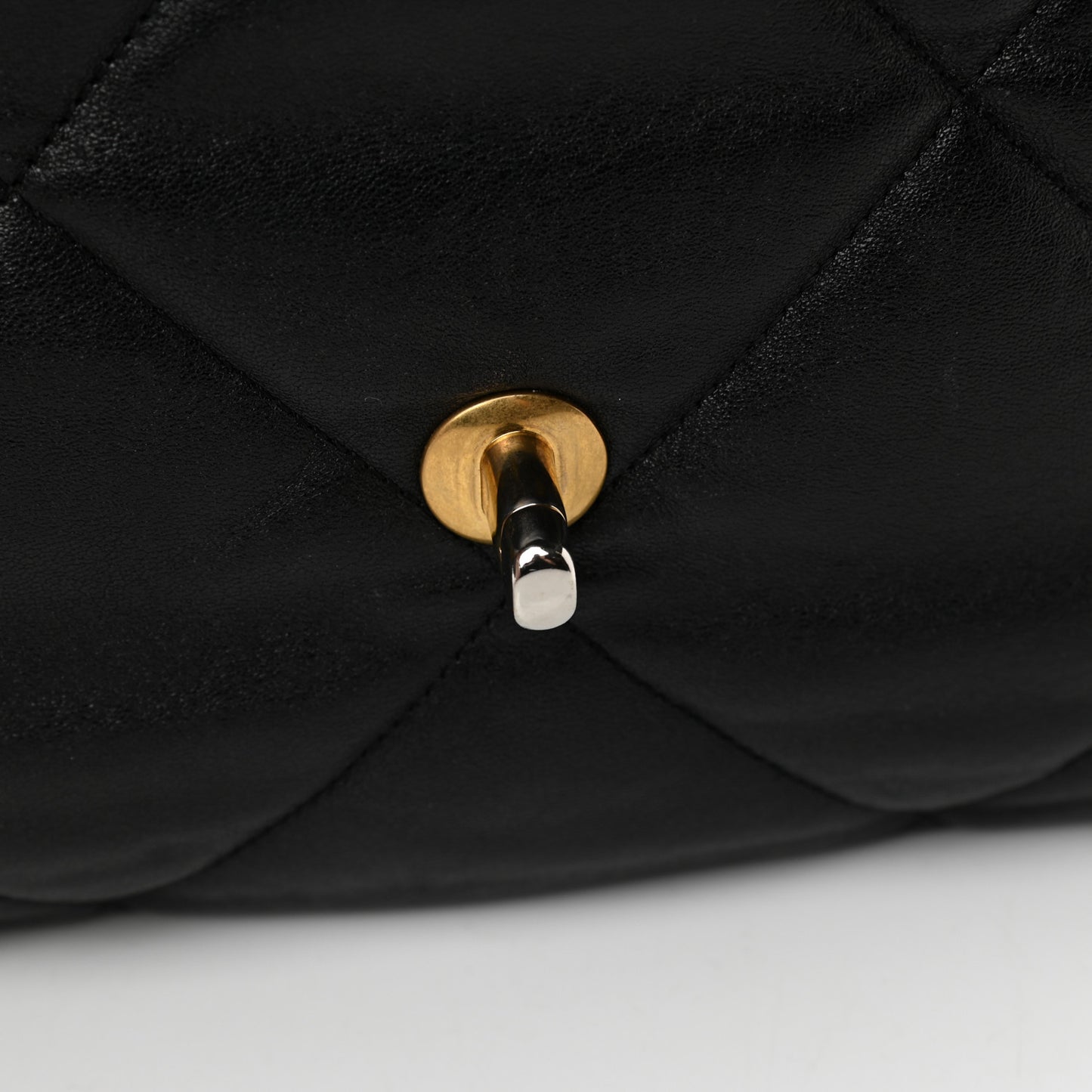 Goatskin Quilted Large Chanel 19 Flap Black