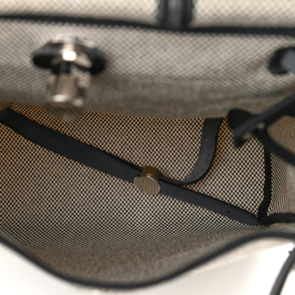 Hermes Criss Viking Vache Hunter Herbag a Dos Zip Retourne Backpack Ecru Black 6 of 11