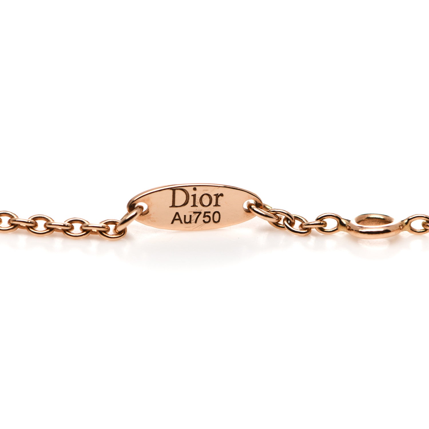 Christian Dior 18K Rose Gold Diamond Black Onyx Rose Des Vents Bracelet 3 of 5