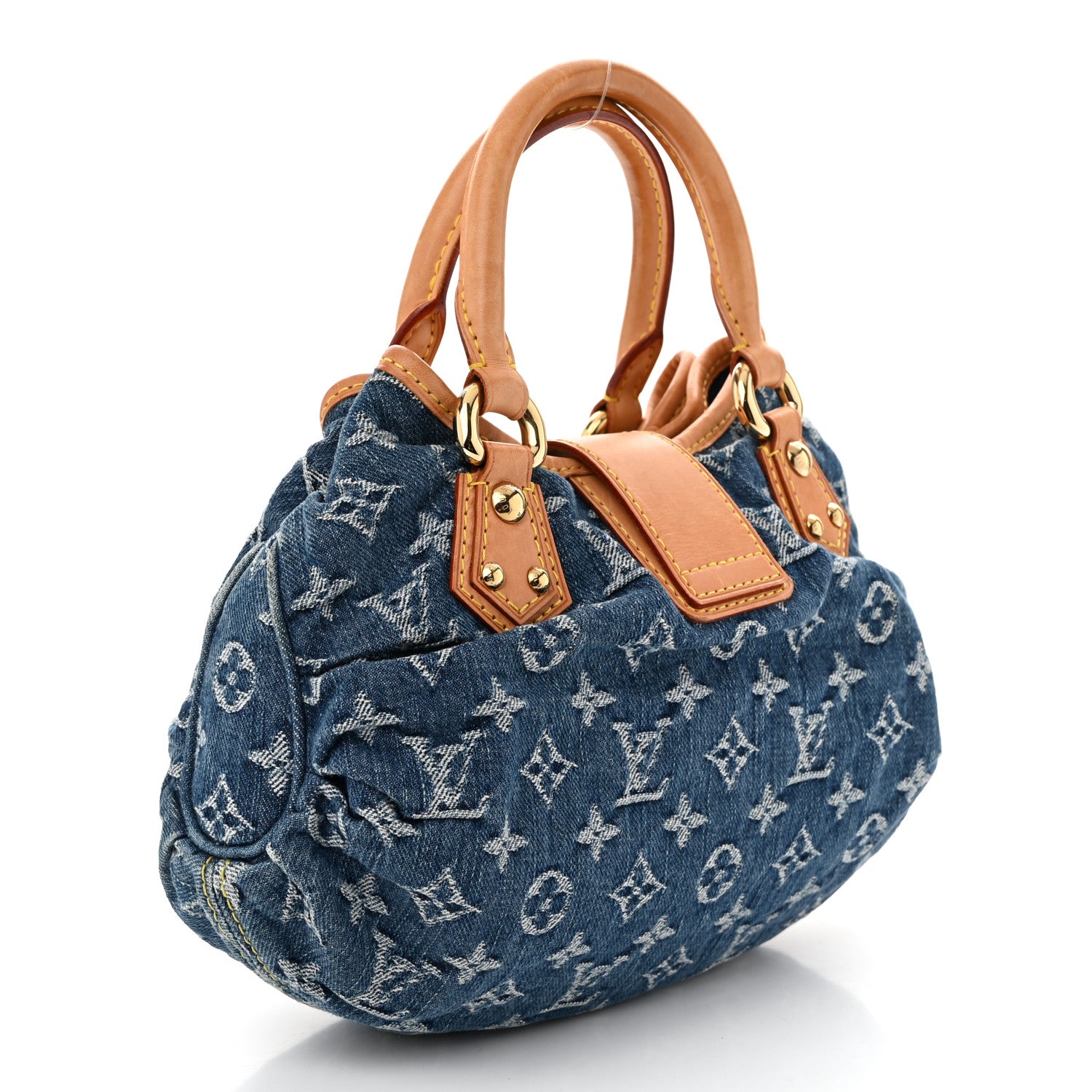 Louis Vuitton Monogram Denim Pleaty Blue 3 of 9