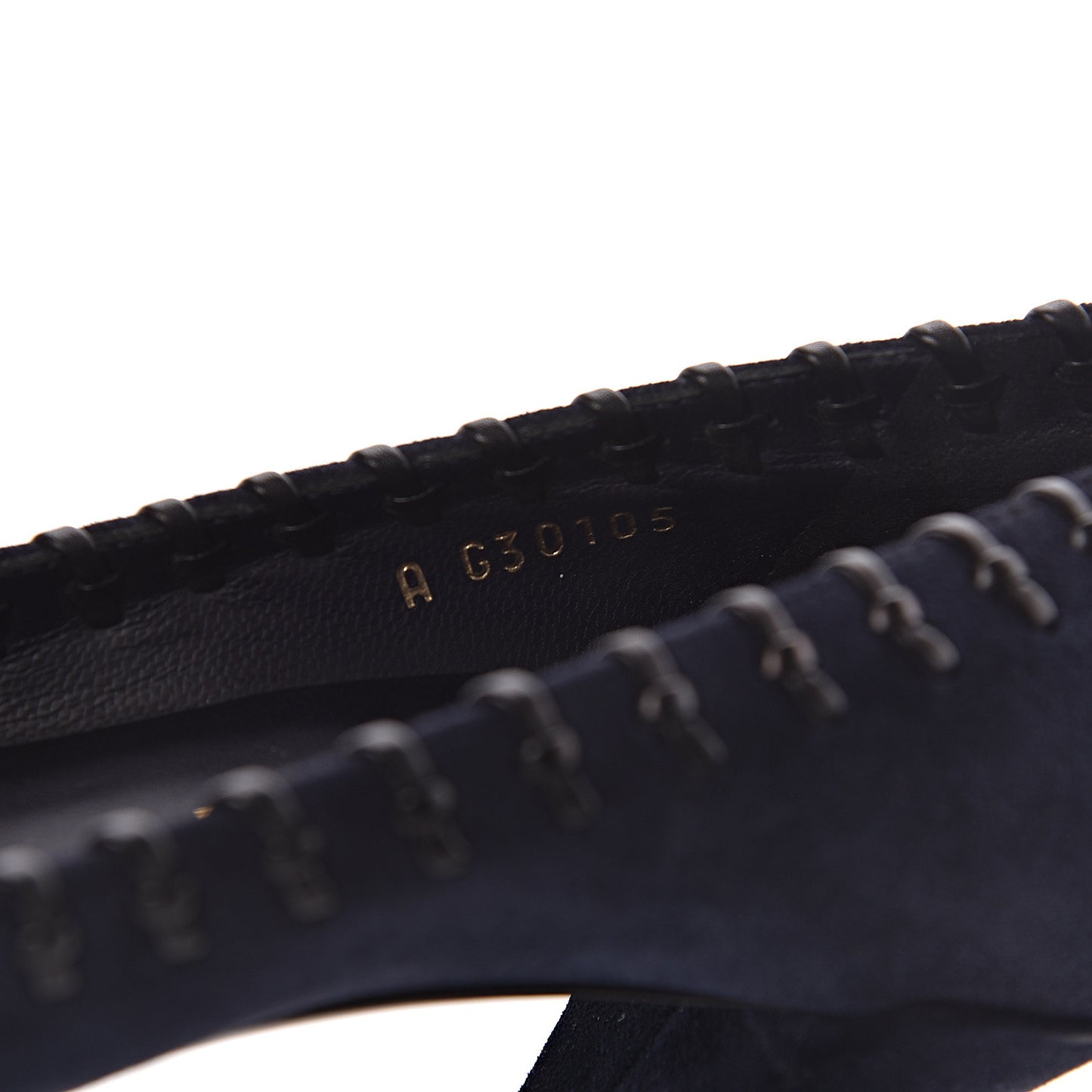 Suede Lambskin Cap Toe Pumps 39 Navy Black