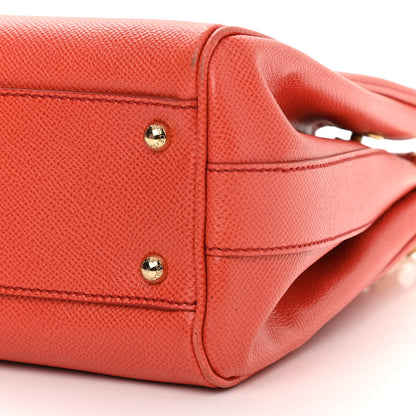 Dolce & Gabbana Dauphine Medium Miss Sicily Shopper Tote Orange 9 of 11