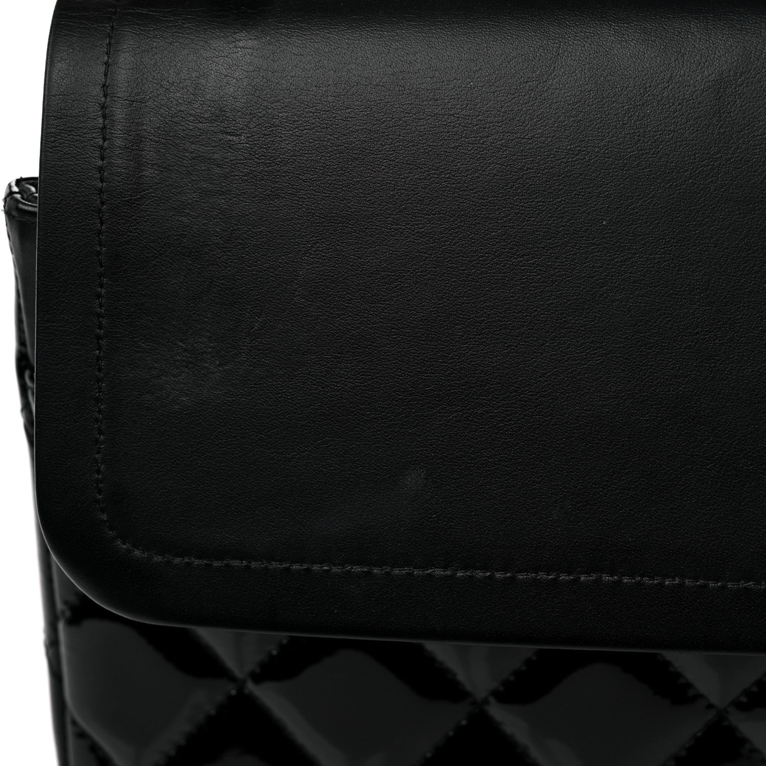 Chanel Patent Quilted Jumbo Double Flap Black 10 of 11