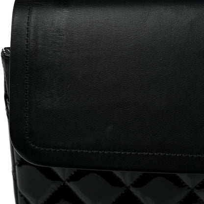 Chanel Patent Quilted Jumbo Double Flap Black 10 of 11