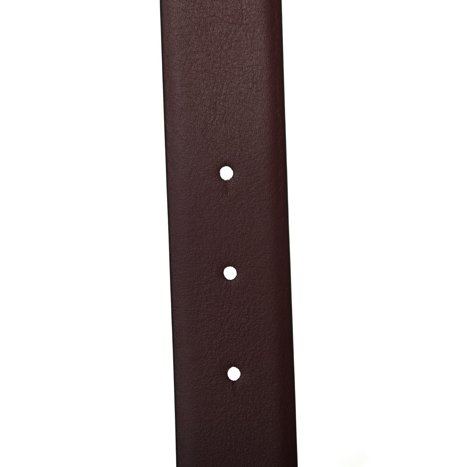 Chanel Calfskin CC Reversible Belt 85 Black Burgundy 3 of 4