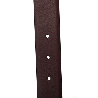 Chanel Calfskin CC Reversible Belt 85 Black Burgundy 3 of 4