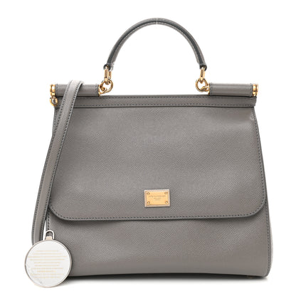 Dolce & Gabbana Dauphine Large Miss Sicily Satchel Grey 1 of 8