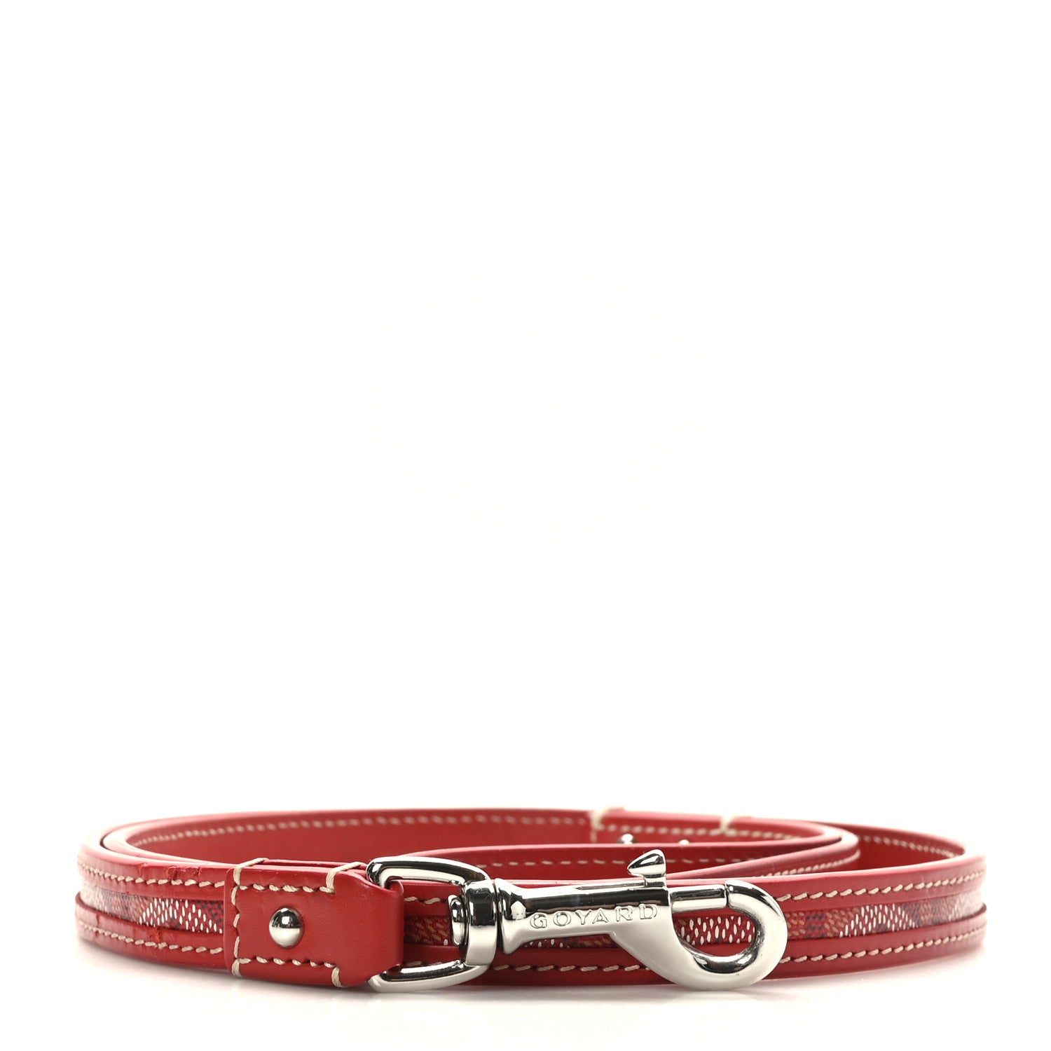 Goyard Goyardine Dog Leash Red 1 of 4