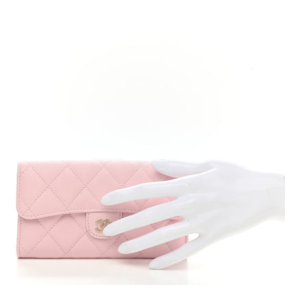 Chanel Caviar Quilted Medium Flap Wallet Light Pink 2 of 8