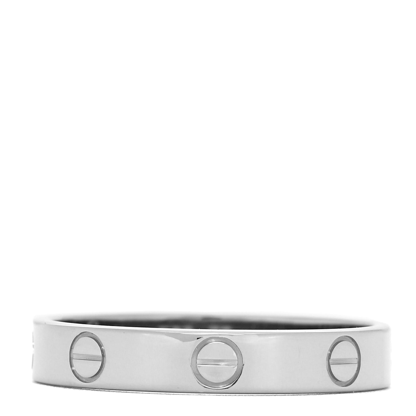 18K White Gold 3.5mm LOVE Wedding Band Ring 58 8.5