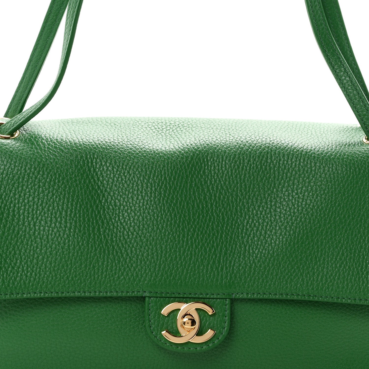 Chanel Grained Calfskin Small Souplissimo Maxi Flap Green 8 of 11