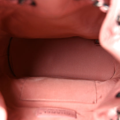 Chanel Aged Calfskin Quilted Small Gabrielle Backpack Pink 4 of 9