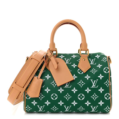 Louis Vuitton Calfskin Monogram Speedy P9 Bandouliere 25 Green 1 of 12