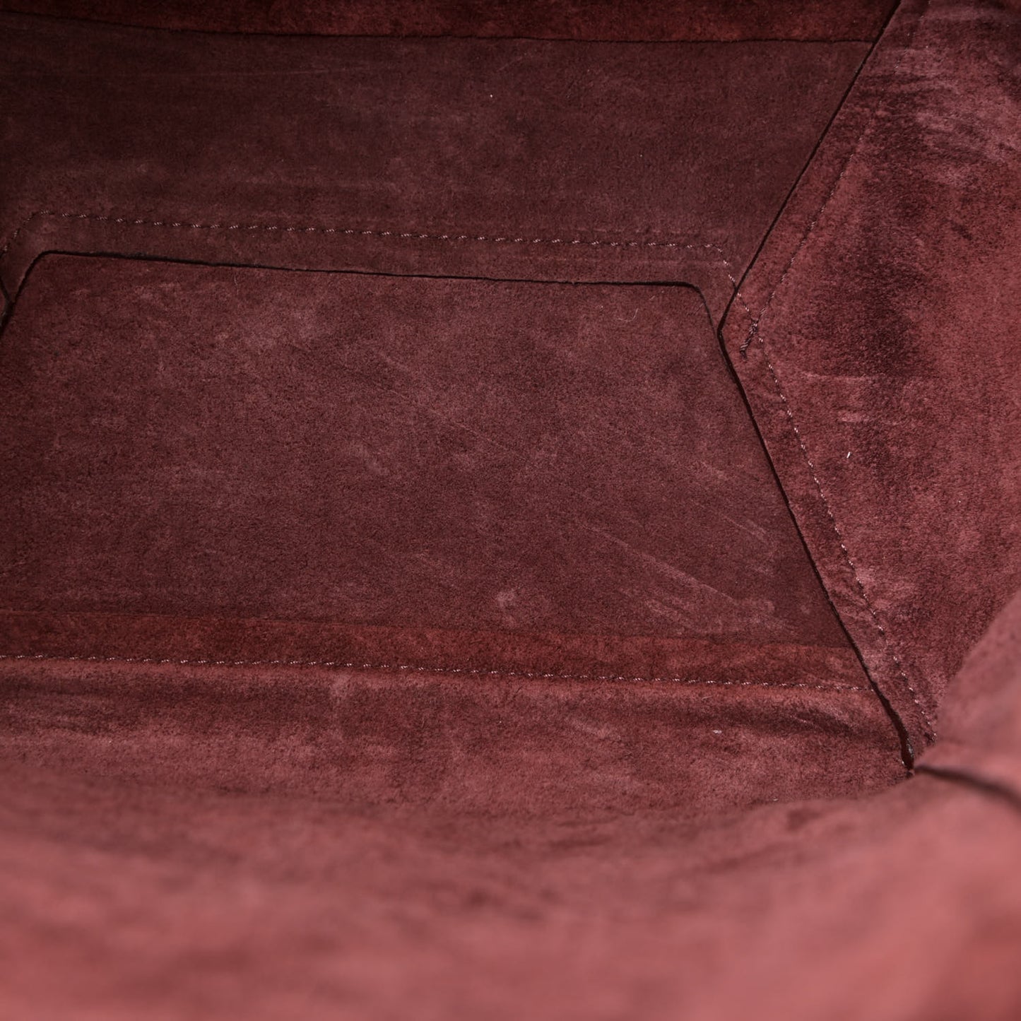 Soft Grained Calfskin Sangle Bucket Bag Burgundy
