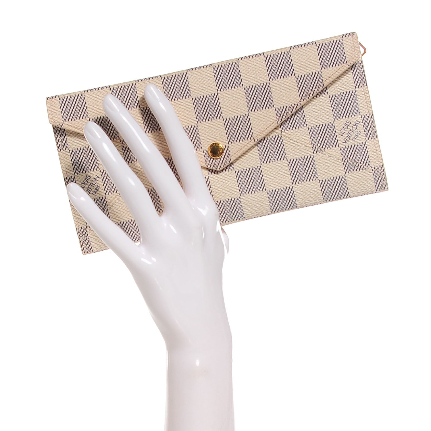 Louis Vuitton Damier Azur Long Origami Wallet 2 of 7