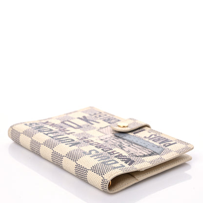 Louis Vuitton Damier Azur Illustre Small Wardrobe Trunks Ring Agenda Cover 4 of 8