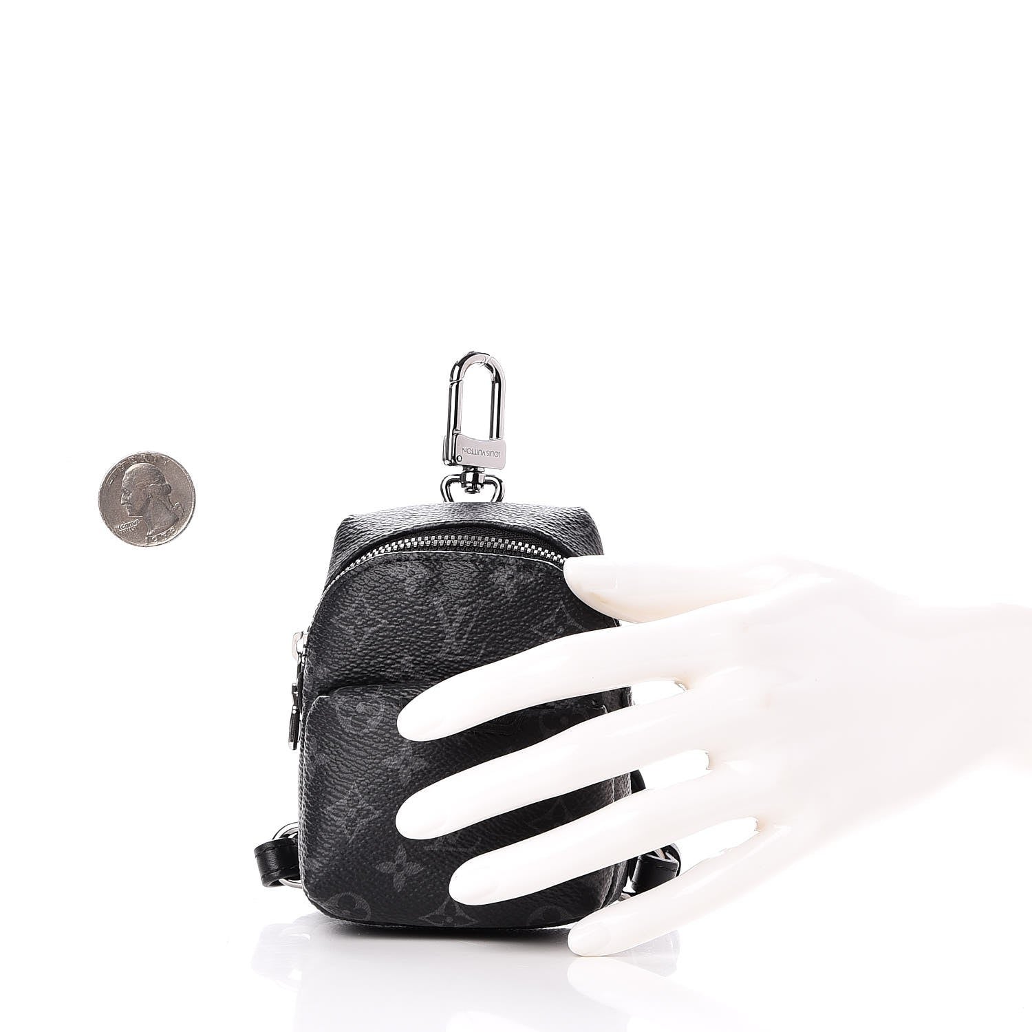 Louis Vuitton Monogram Eclipse Backpack Bag Charm 2 of 9