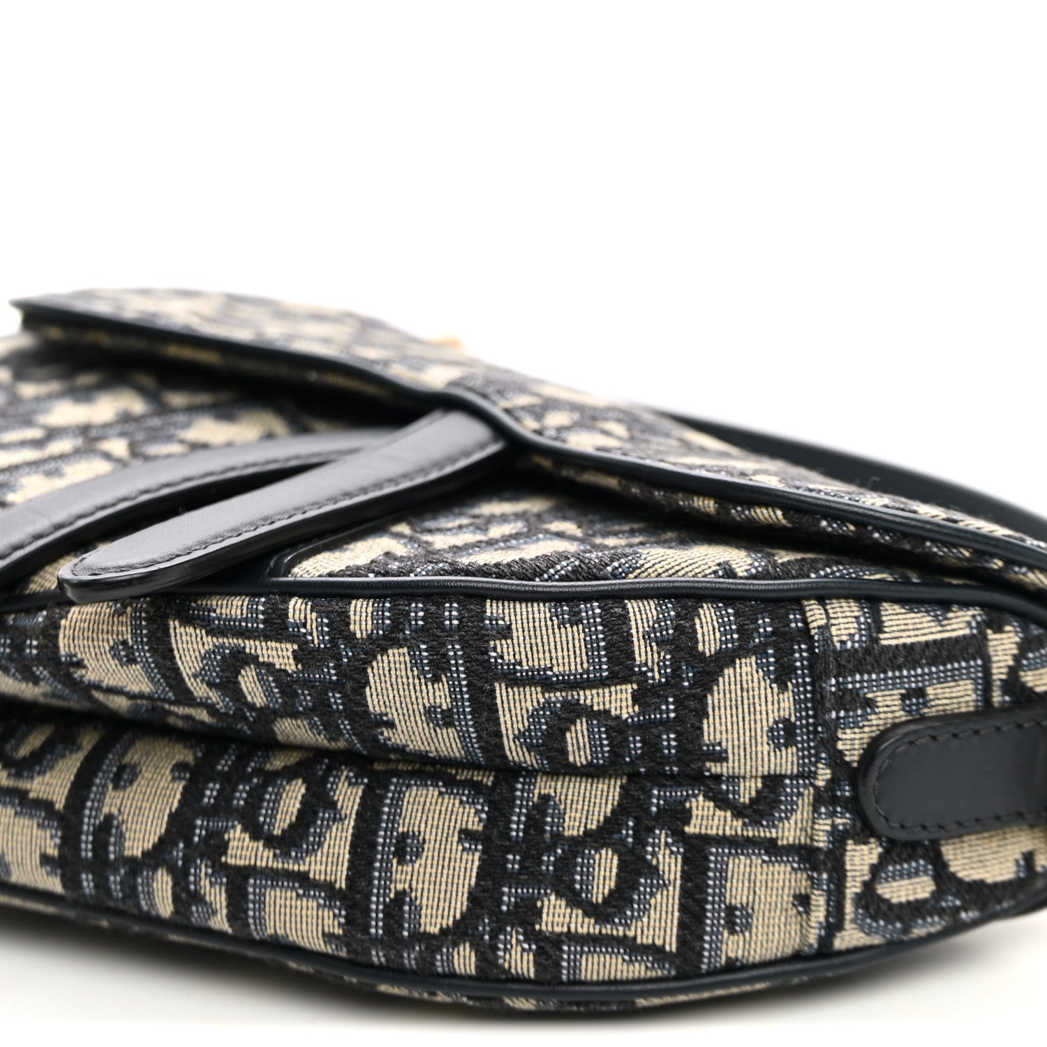 Christian Dior Oblique Mini Saddle Bag Blue 10 of 10
