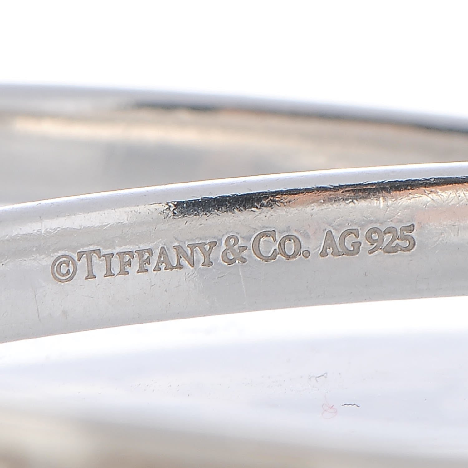 Tiffany Sterling Silver 1837 Interlocking Bangle Bracelet 5 of 5