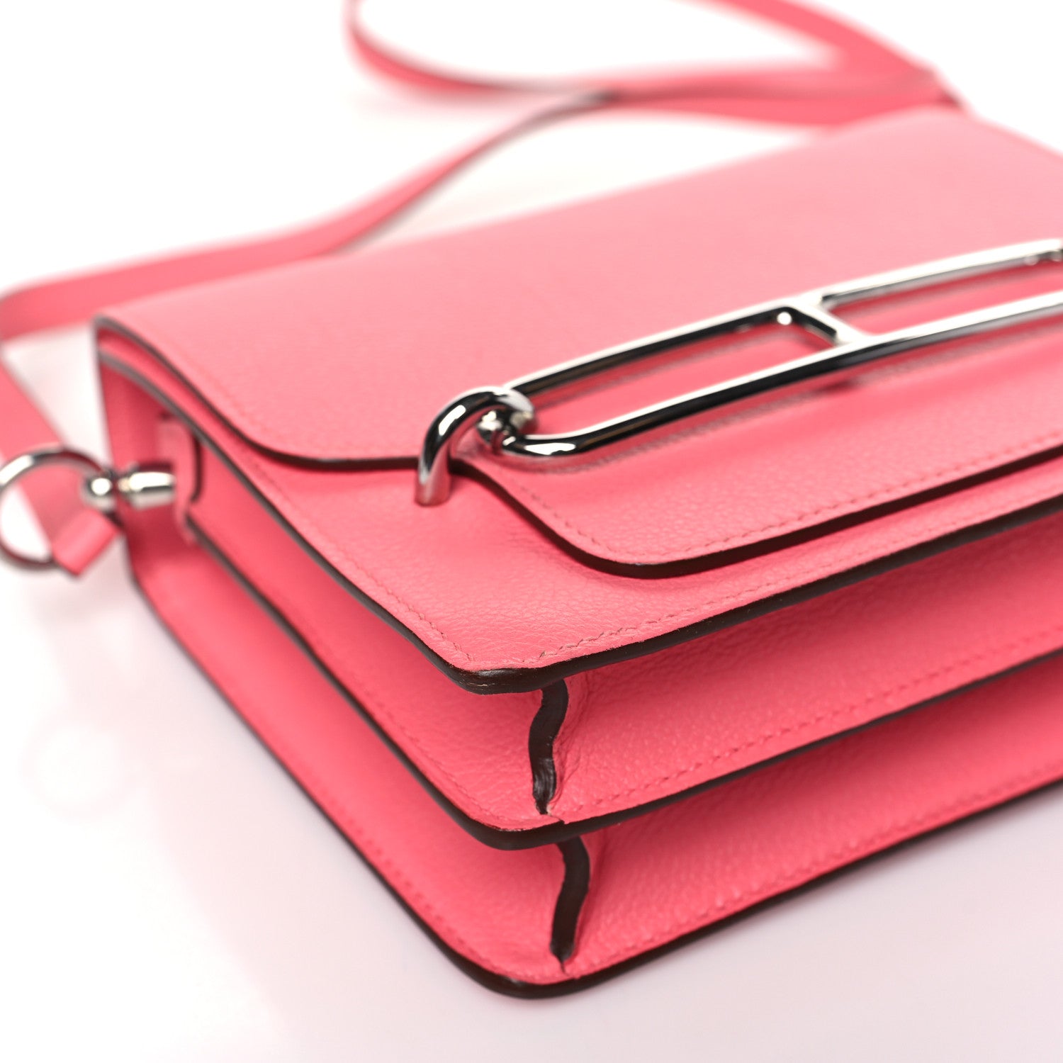 Hermes Evercolor Mini Sac Roulis Rose Azalee 8 of 9