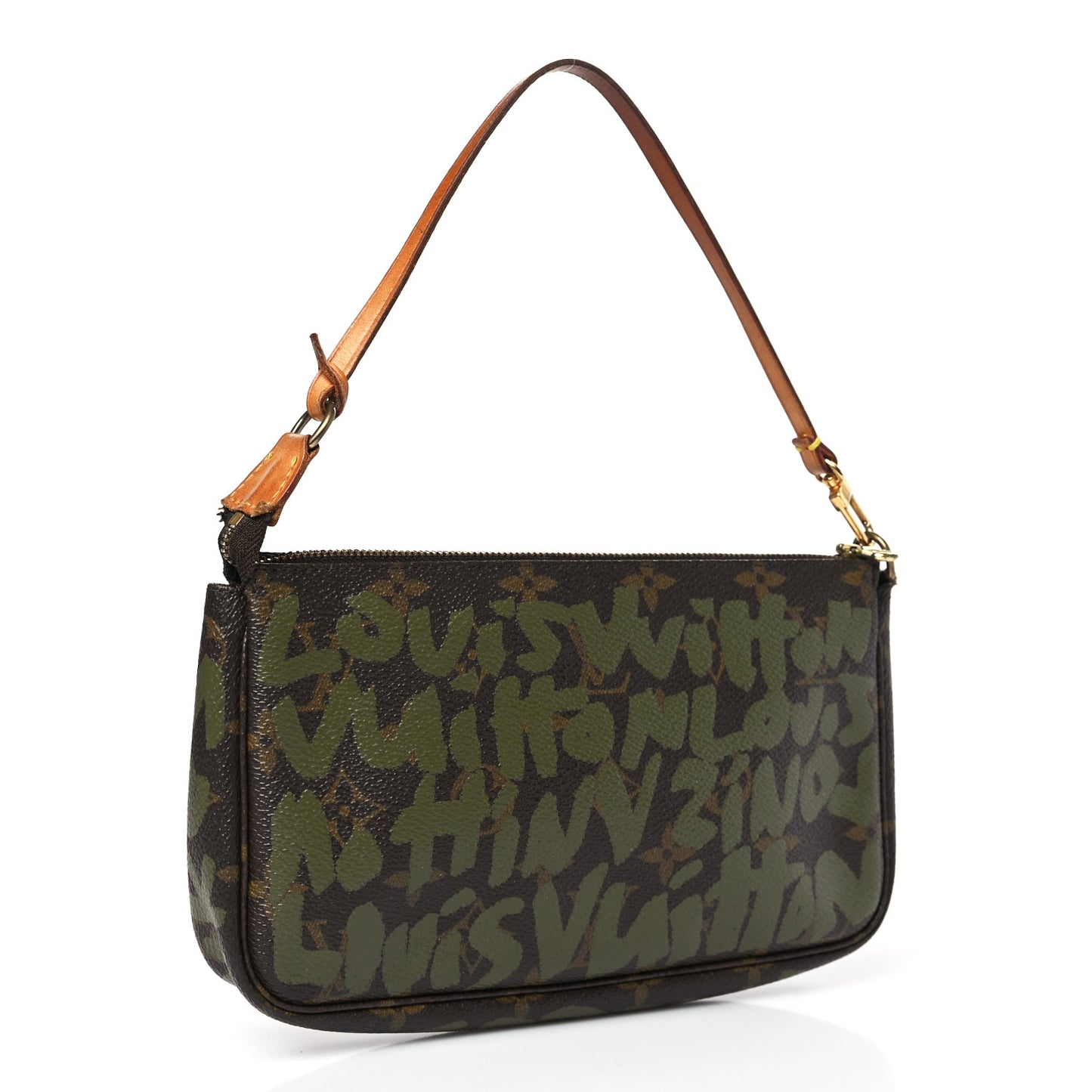 Monogram Graffiti Pochette Accessories Kaki