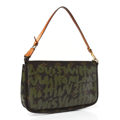 Louis Vuitton Monogram Graffiti Pochette Accessories Kaki 3 of 11