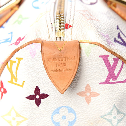 Louis Vuitton Monogram Multicolor Speedy 30 White 5 of 13