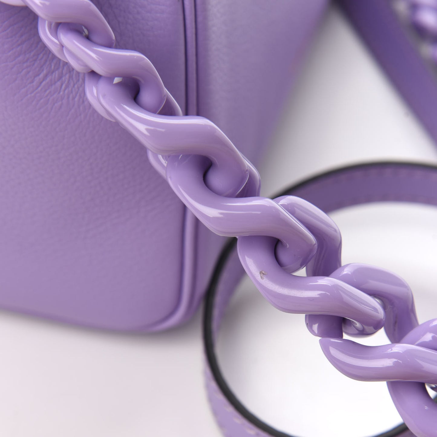 Calfskin Medusa Small Top Handle Handbag Lilac