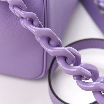 Versace Calfskin Medusa Small Top Handle Handbag Lilac 11 of 11