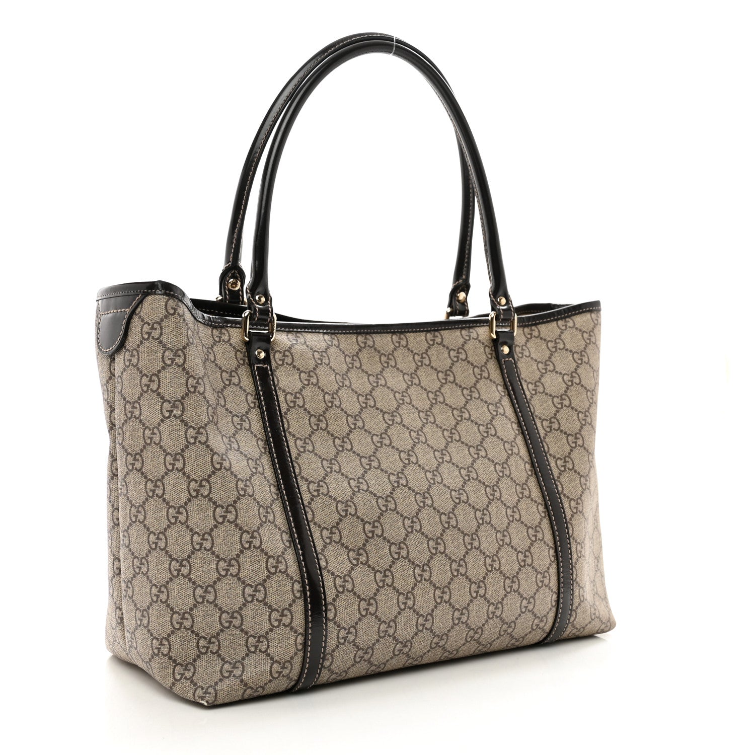 Gucci GG Plus Monogram Tattoo Heart Medium Joy Tote Dark Brown 2 of 12