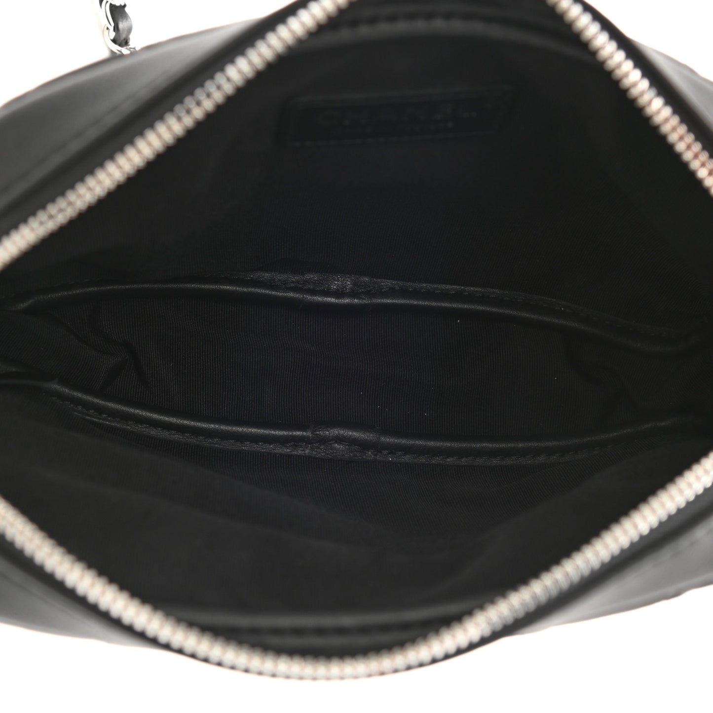Calfskin Quilted Ultra Pocket Camera Case Black