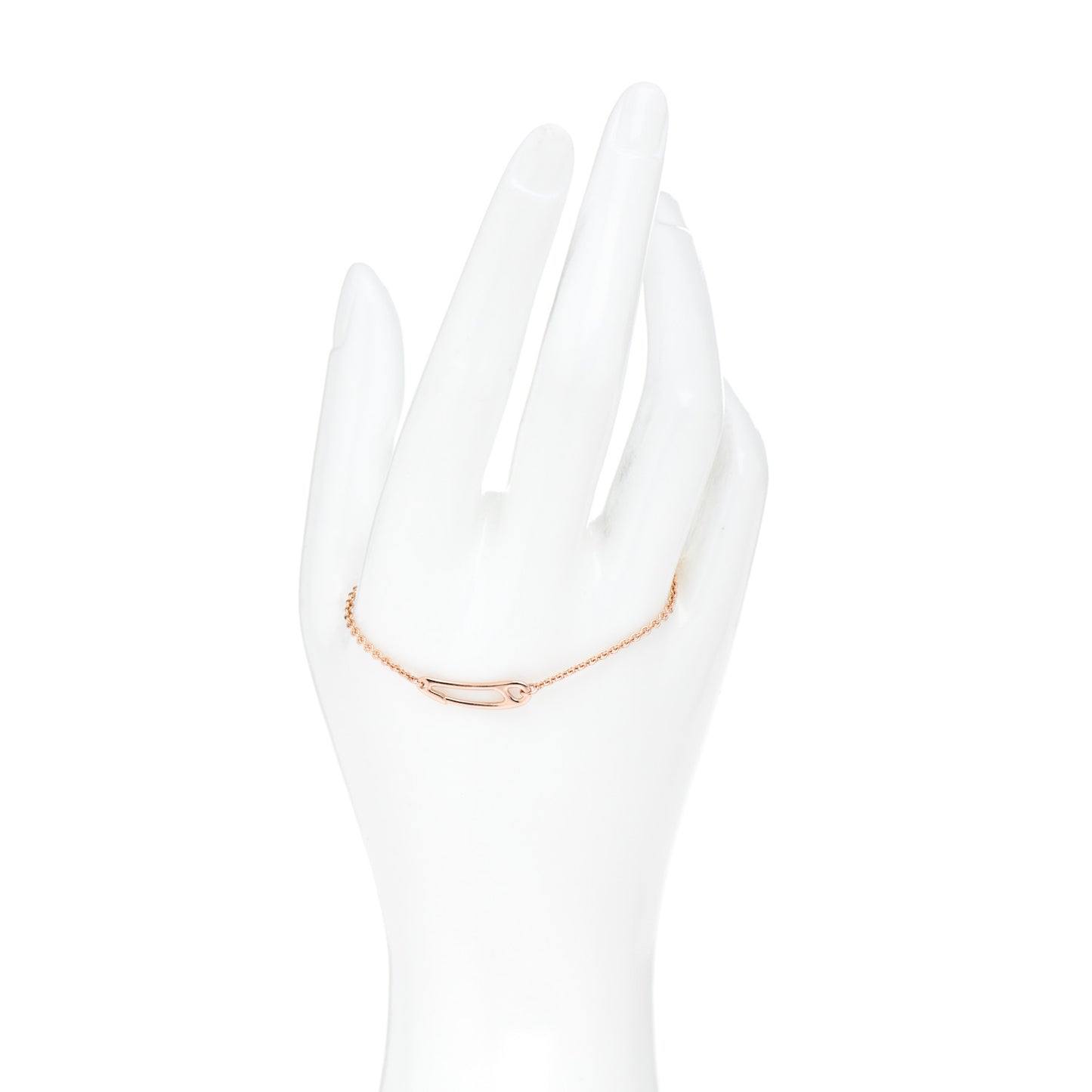 18K Rose Gold Mini Chaine d'Ancre Punk Bracelet SH
