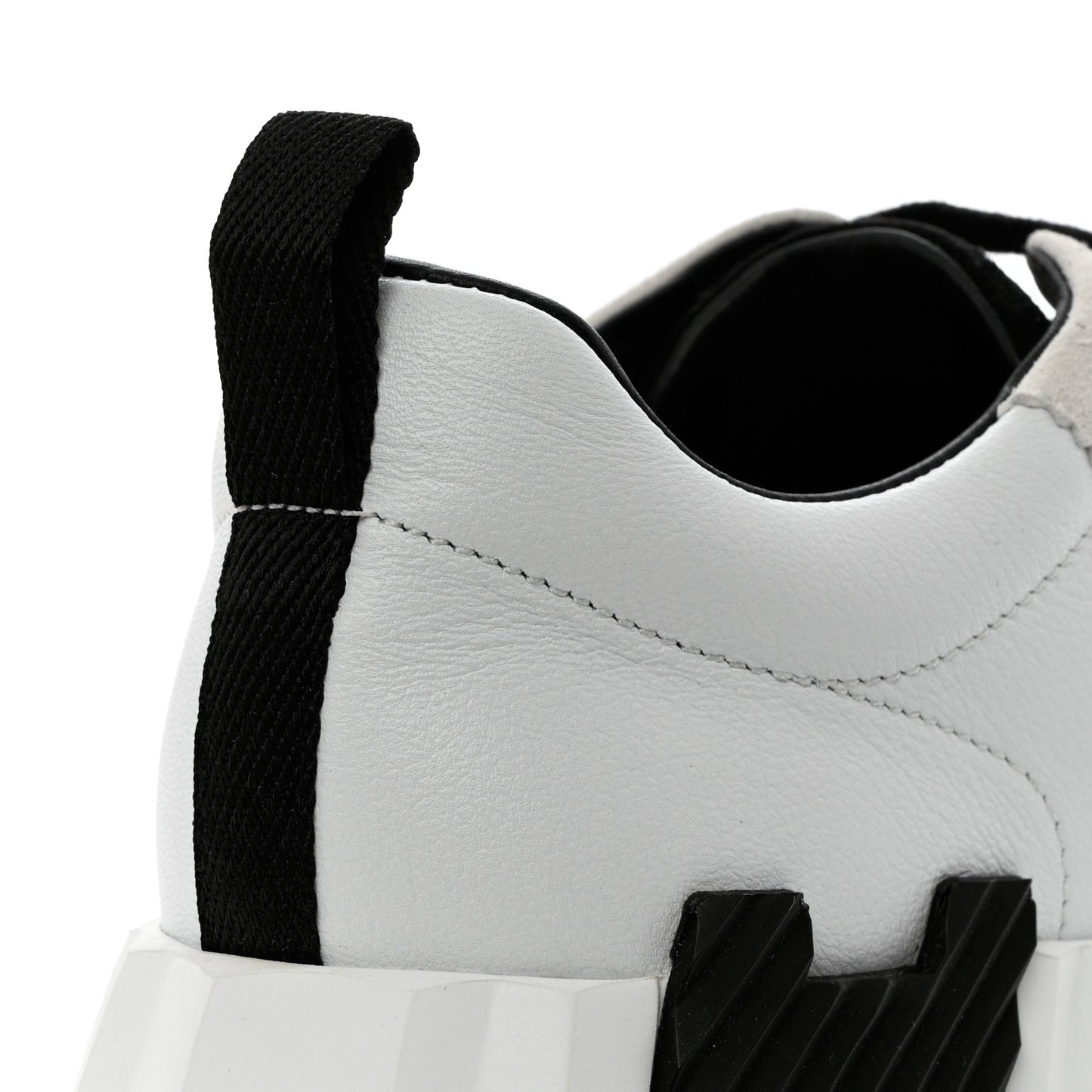 Goatskin Suede Bouncing Sneakers 36.5 White Black
