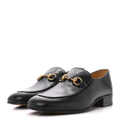 Gucci Goatskin Womens Horsebit Mid-Heel Loafers 41 Black 3 of 9