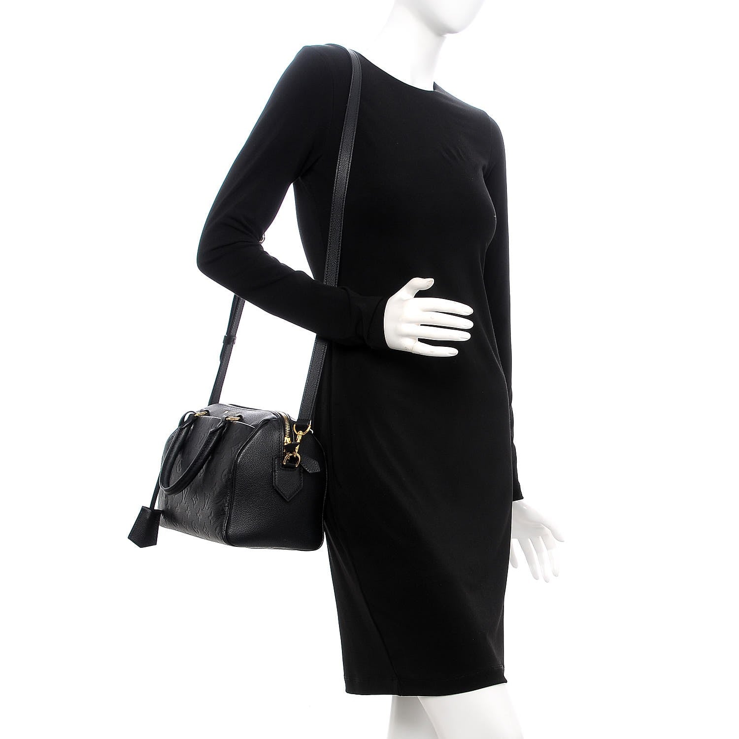 Louis Vuitton Empreinte Speedy Bandouliere 25 NM Black 2 of 7